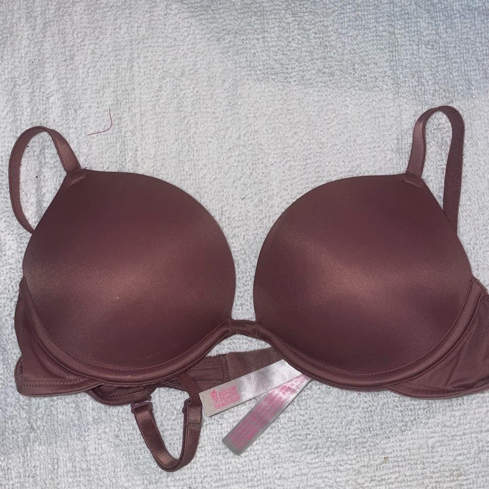 Pink Maroon Super Push Up Bra